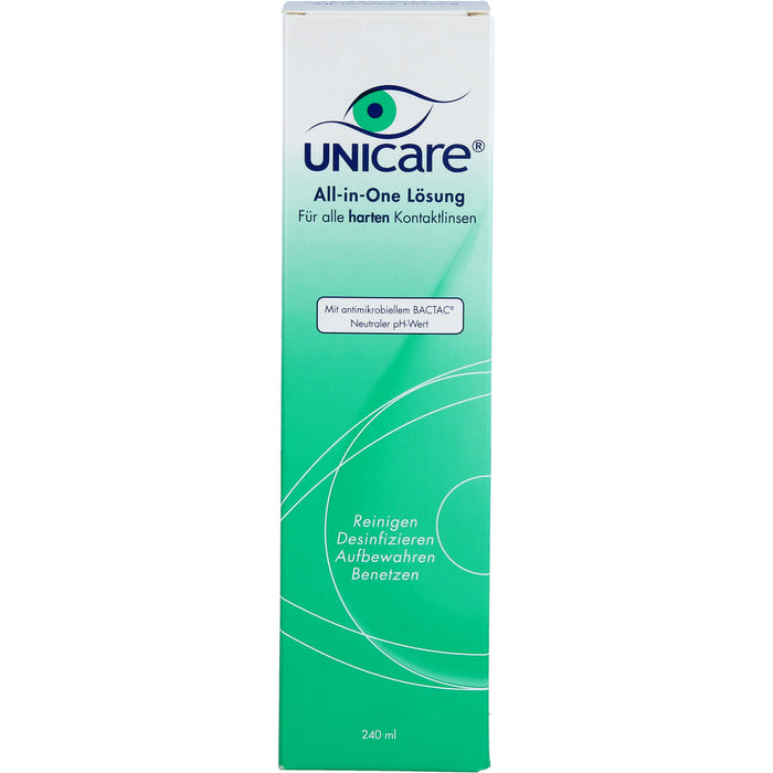 Unicare All-in-One Lös.f.alle harten Kontaktlinsen, 240 ml Lösung