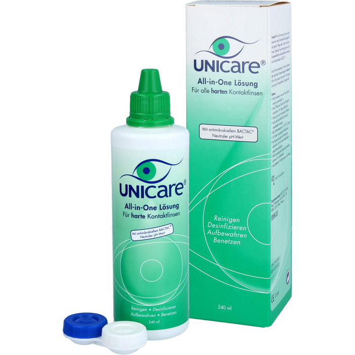 Unicare All-in-One Lös.f.alle harten Kontaktlinsen, 240 ml Lösung