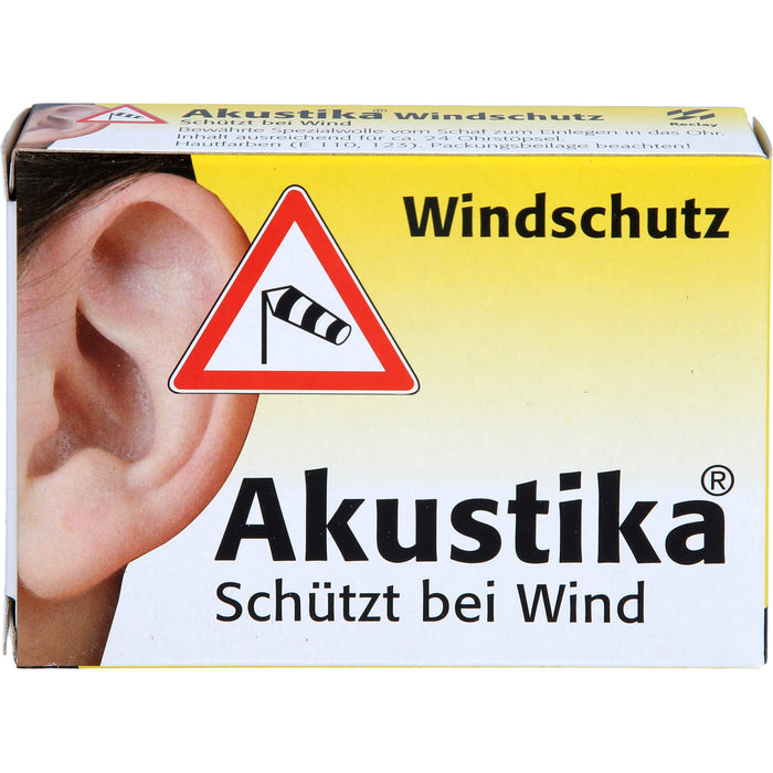 Akustika Windschutz Spezialwolle für das Ohr, 1 pcs. Pack