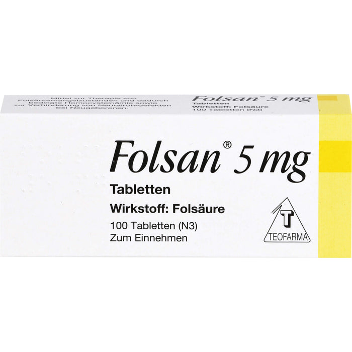 Folsan 5 mg Tabletten, 100 pcs. Tablets