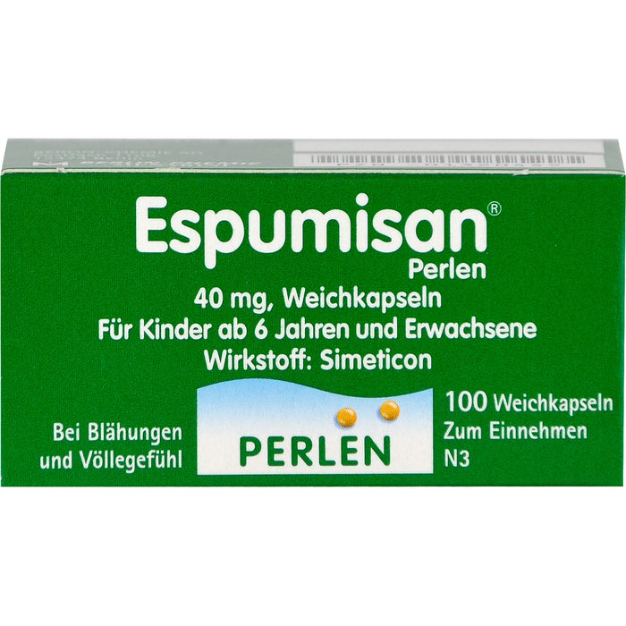 Espumisan Perlen Weichkapseln bei Blähungen und Völlegefühl, 100 pc Capsules