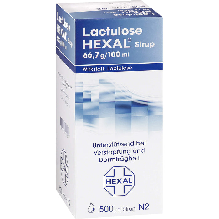 Lactulose HEXAL Sirup unterstützend bei Verstopfung und Darmträgheit, 500 ml Lösung