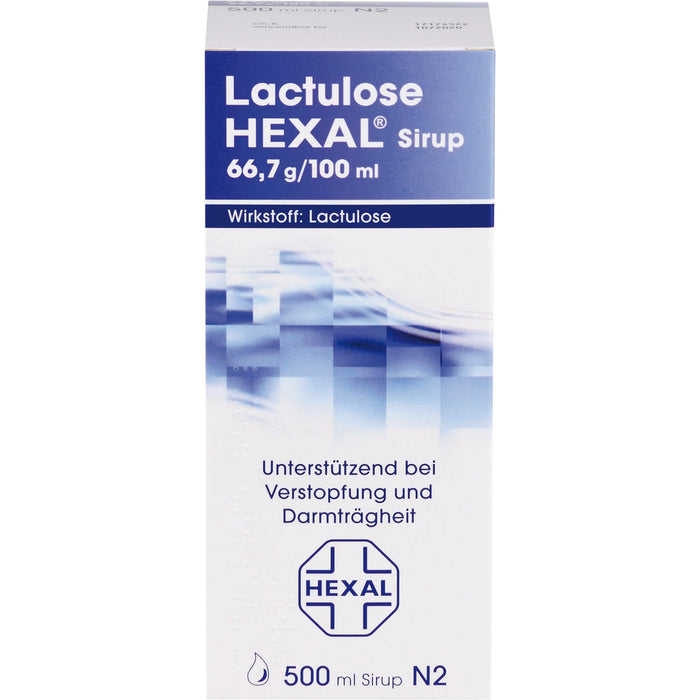 Lactulose HEXAL Sirup unterstützend bei Verstopfung und Darmträgheit, 500 ml Solution