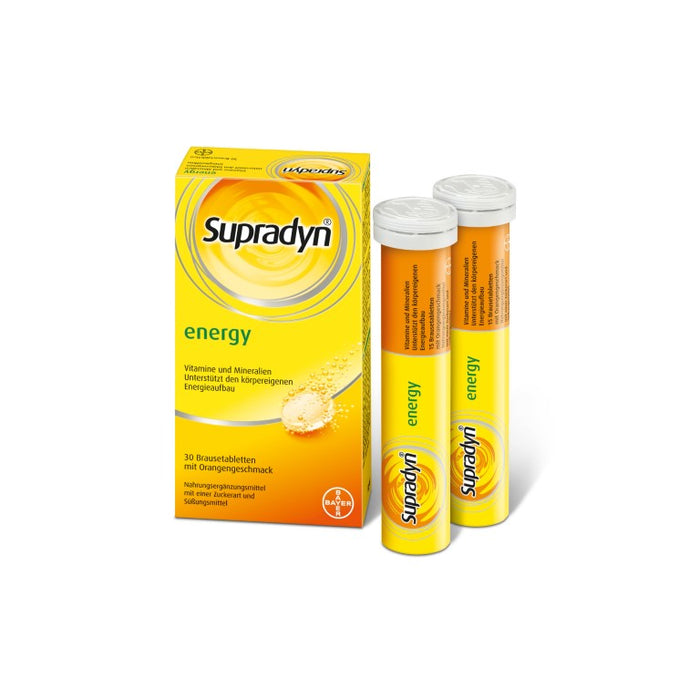 Supradyn energy Brausetabletten mit Orangengeschmack, 30 St. Tabletten