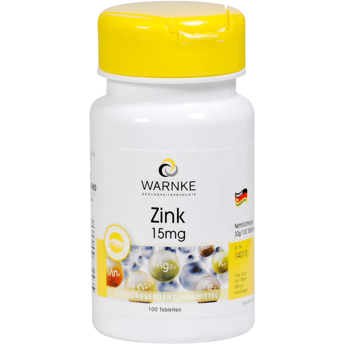 WARNKE Zink 15 mg Tabletten, 100 St. Tabletten