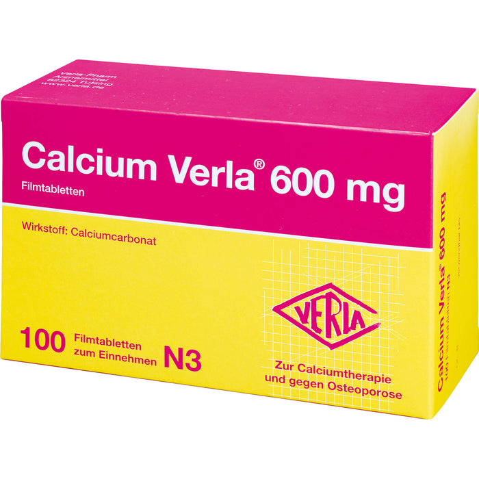 Calcium Verla 600 mg Filmtabletten, 100 St. Tabletten