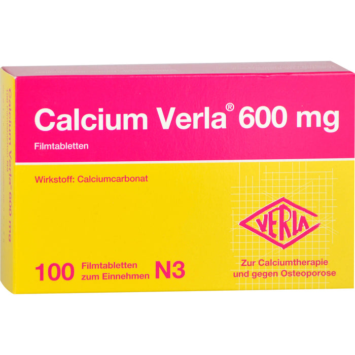 Calcium Verla 600 mg Filmtabletten, 100 pcs. Tablets