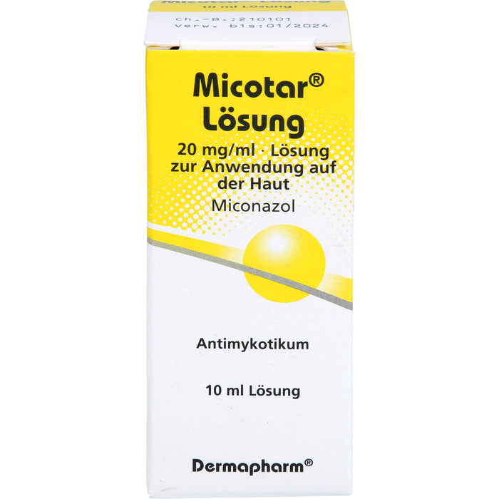 Micotar Lösung bei Pilzinfektionen der Haut, 10 ml Lösung