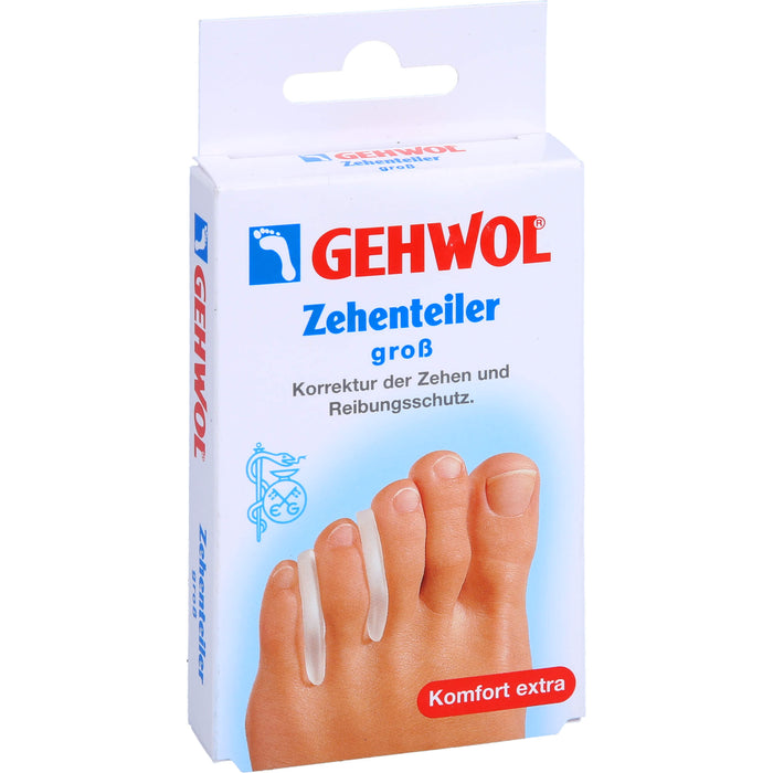 GEHWOL Polymer-Gel Zehenteiler groß, 3 pcs. Toe divider