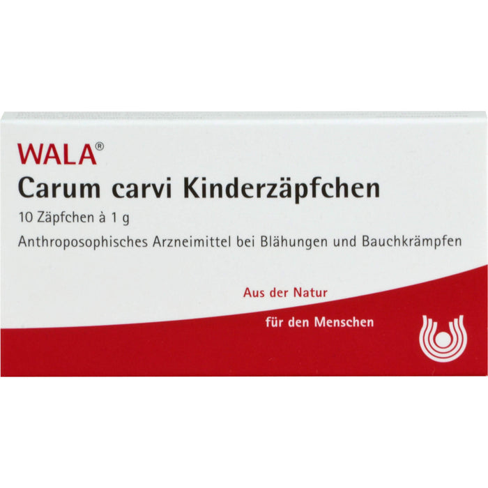 WALA Carum Carvi Kinderzäpfchen, 10 pc Suppositoires