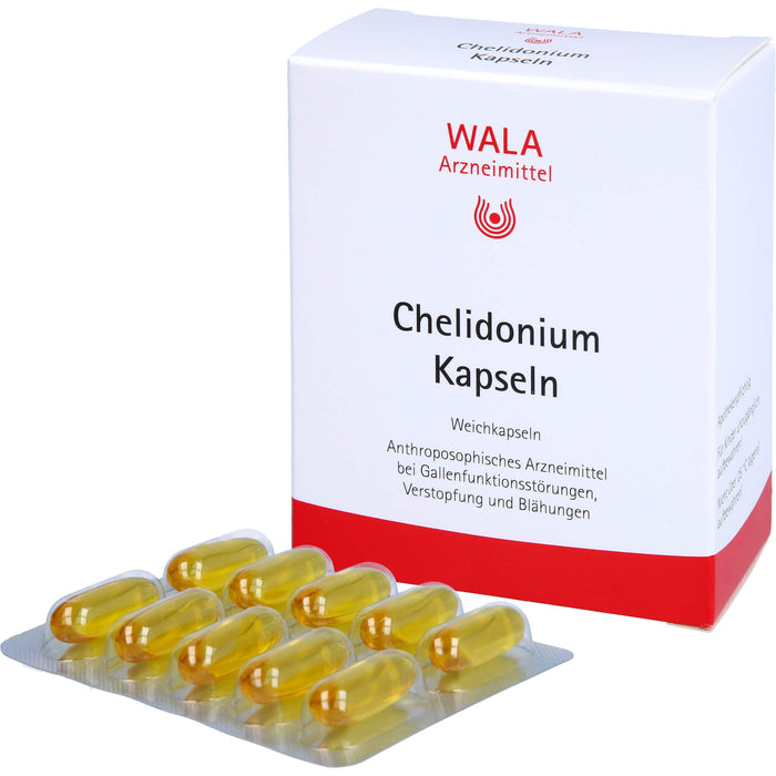 WALA Chelidonium Kapseln bei Gallenfunktionsstörungen, Verstopfung und Blähungen, 30 pc Capsules