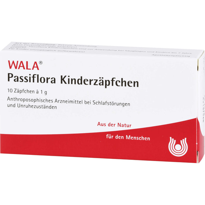 WALA Passiflora Kinderzäpfchen, 10 pc Suppositoires