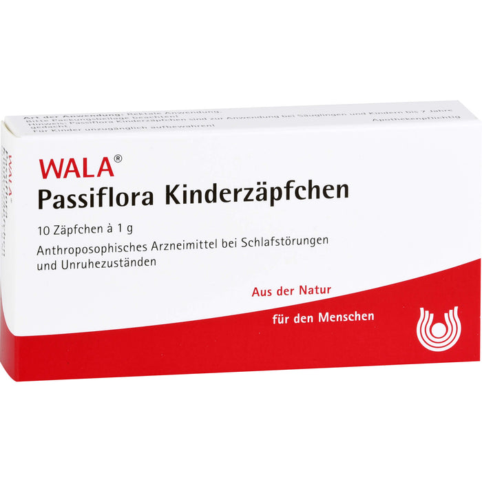 WALA Passiflora Kinderzäpfchen, 10 pc Suppositoires