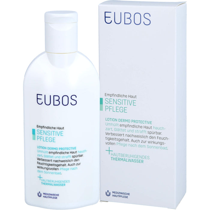 EUBOS Sensitive Lotion Dermo-Protectiv für normale und trockene Haut, 200 ml Lotion