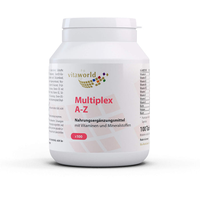 Vitaworld Multiplex Multivitamin A-Z Tabletten, 100 pc Tablettes