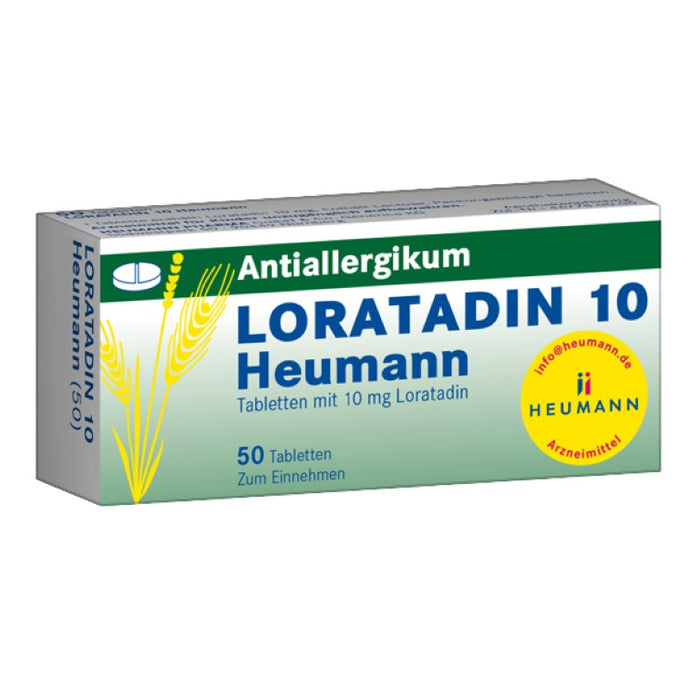 Loratadin 10 Heumann Tabletten Antiallergikum, 50 pc Tablettes