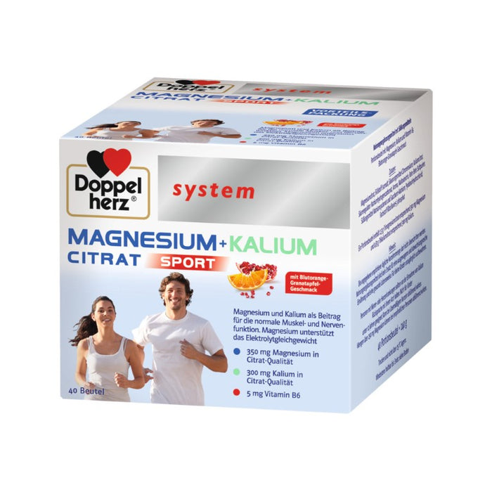 Doppelherz system MAGNESIUM + KALIUM CITRAT, 40 St. Beutel