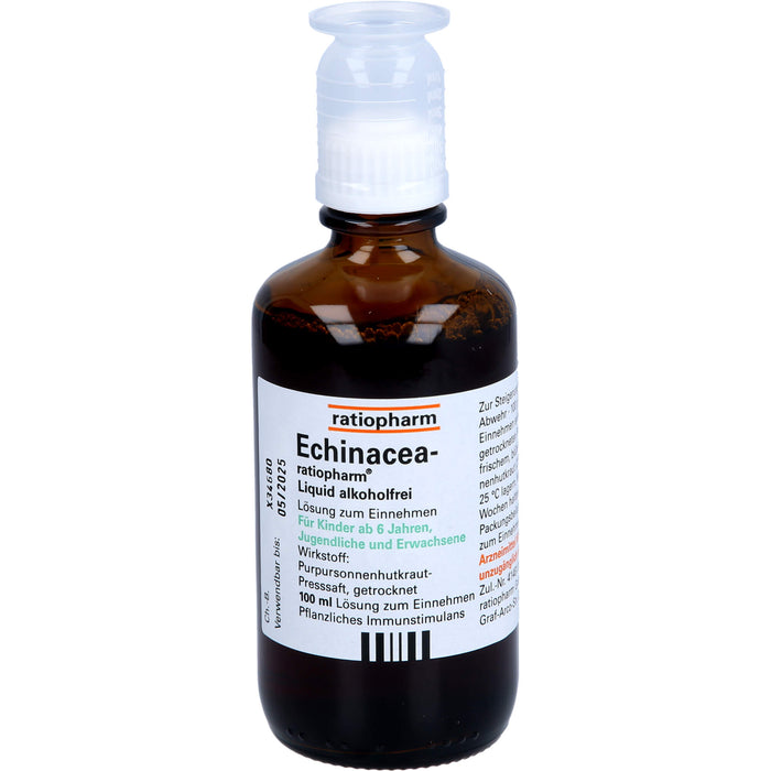 Echinacea-ratiopharm Liquid alkoholfrei, 100 ml Lösung