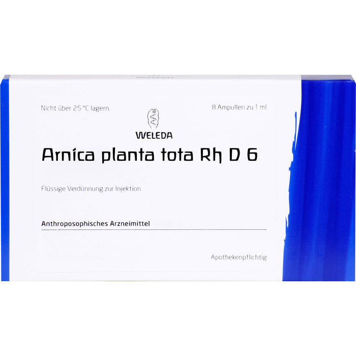 Arnica planta tota Rh D6 Weleda Amp., 8X1 ml AMP