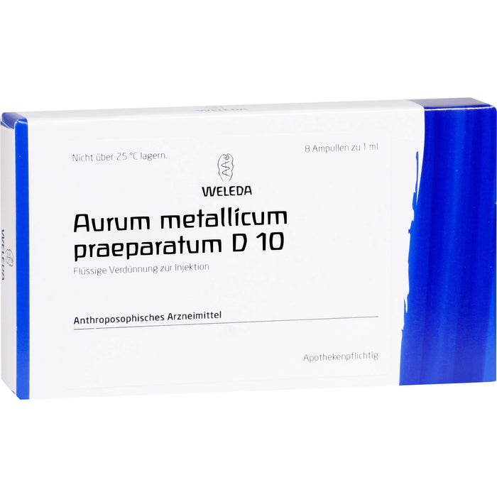 Aurum met. praep. D10 Weleda Amp., 8 St AMP