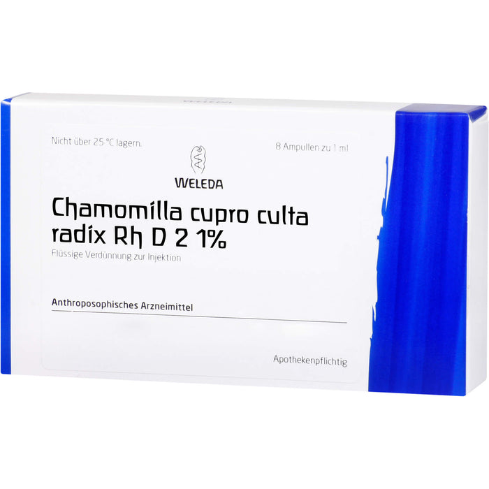 WELEDA Chamomilla Cupro culta, Radix Rh D2 flüssige Verdünnung, 8 pc Ampoules