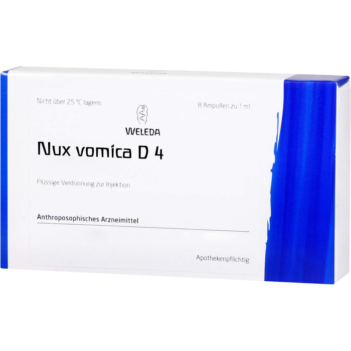 WELEDA Nux vomica D4 flüssige Verdünnung, 8 pc Ampoules