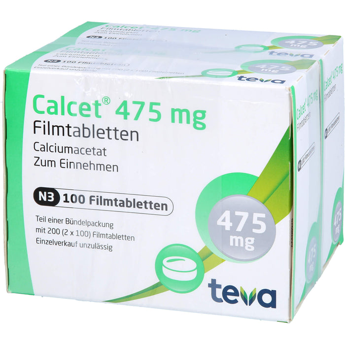 Calcet 475 mg Filmtabletten Phosphatbinder, 200 pcs. Tablets