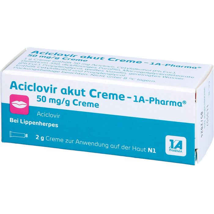 Aciclovir akut Creme - 1A Pharma, 2 g Crème