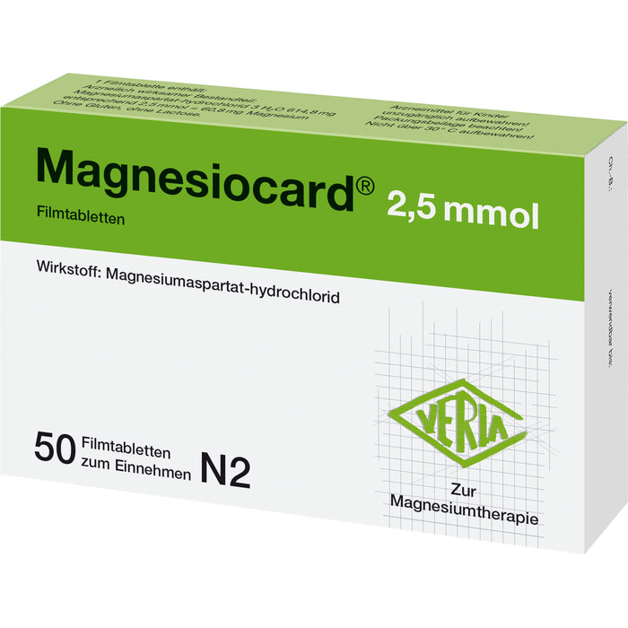 Magnesiocard 2,5 mmol, Filmtbl., 50 pc Tablettes