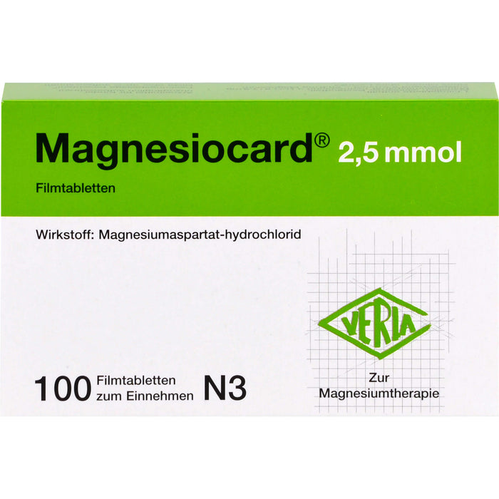 Magnesiocard 2,5 mmol Filmtabletten, 100 pcs. Tablets