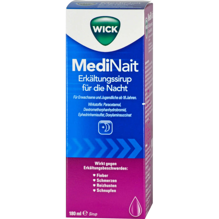 WICK MediNait Erkältungssirup für die Nacht, 180 ml Solution