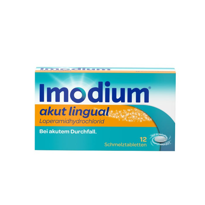 Imodium akut lingual Schmelztabletten bei akutem Durchfall, 12 pc Tablettes