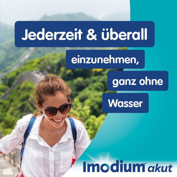 Imodium akut lingual Schmelztabletten bei akutem Durchfall, 12 pcs. Tablets