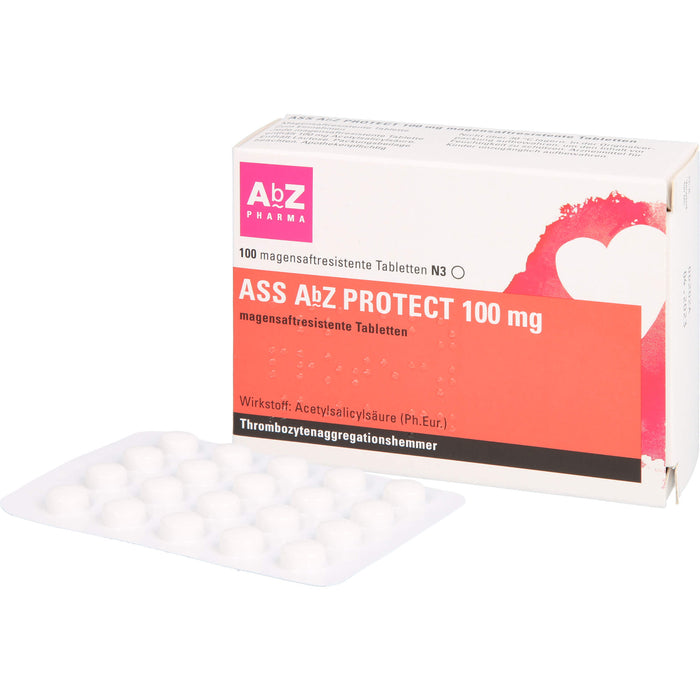 ASS AbZ Protect 100 mg Tabletten, 100 pc Tablettes