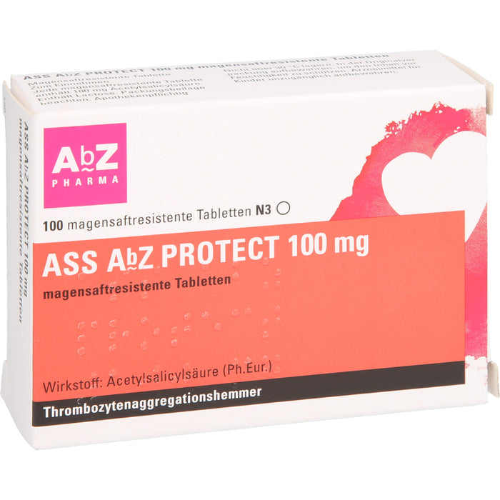 ASS AbZ Protect 100 mg Tabletten, 100 pc Tablettes