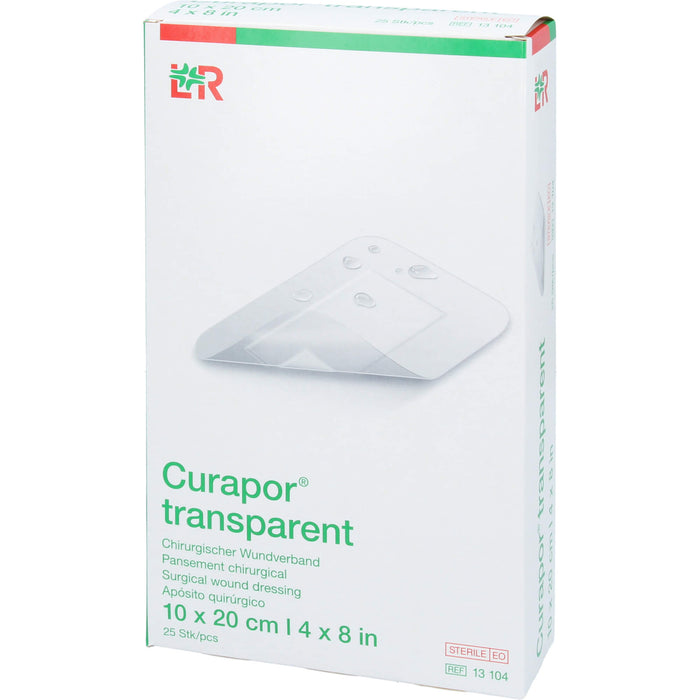 Curapor Wundverband steril 10x20cm transparent, 25 St VER