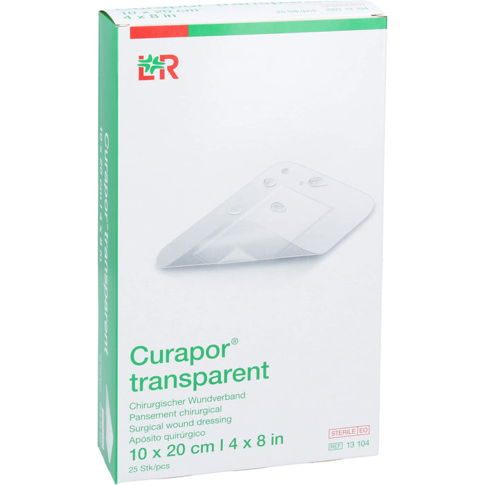 Curapor Wundverband steril 10x20cm transparent, 25 St VER