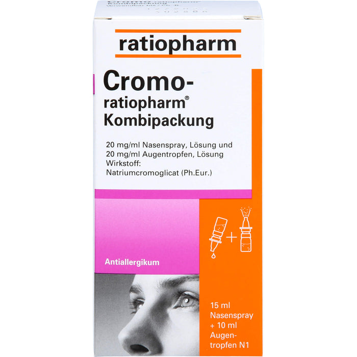 Cromo-ratiopharm Kombipackung Nasenspray + Augentropfen Antiallergikum, 1 pcs. Combipack