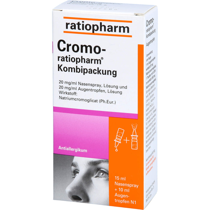 Cromo-ratiopharm Kombipackung Nasenspray + Augentropfen Antiallergikum, 1 pcs. Combipack