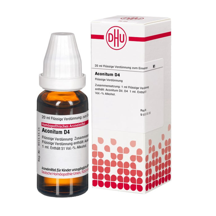 DHU Aconitum D4 Dilution, 20 ml Lösung