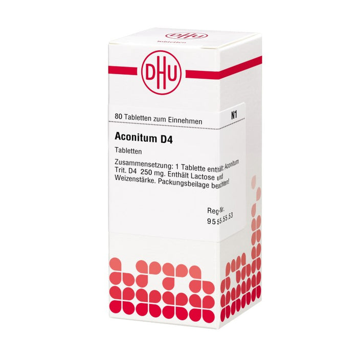 DHU Aconitum D 4 Tabletten, 80 pcs. Tablets