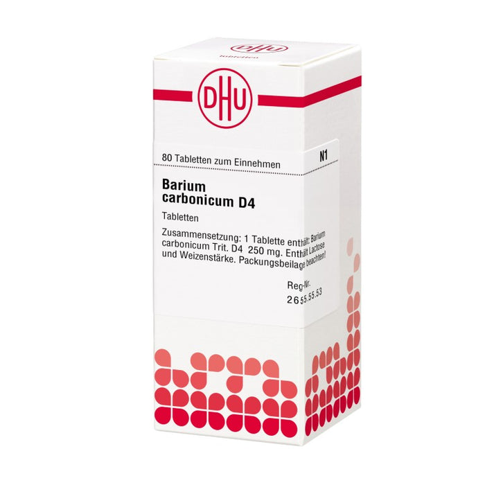 DHU Barium carbonicum D4 Tabletten, 80 St. Tabletten