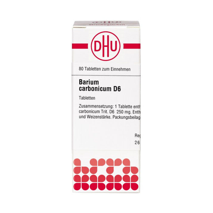 DHU Barium carbonicum D6 Tabletten, 80 pc Tablettes