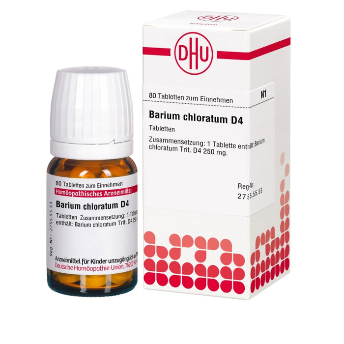 DHU Barium chloratum D4 Tabletten, 80 St. Tabletten