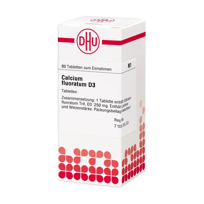 DHU Calcium fluoratum D3 Tabletten, 80 pcs. Tablets