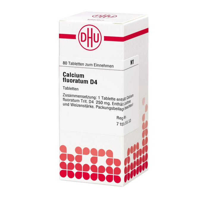 DHU Calcium fluoratum D4 Tabletten, 80 St. Tabletten