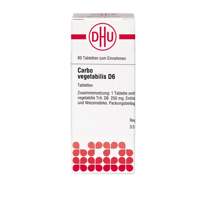 DHU Carbo vegetabilis D6 Tabletten, 80 pcs. Tablets