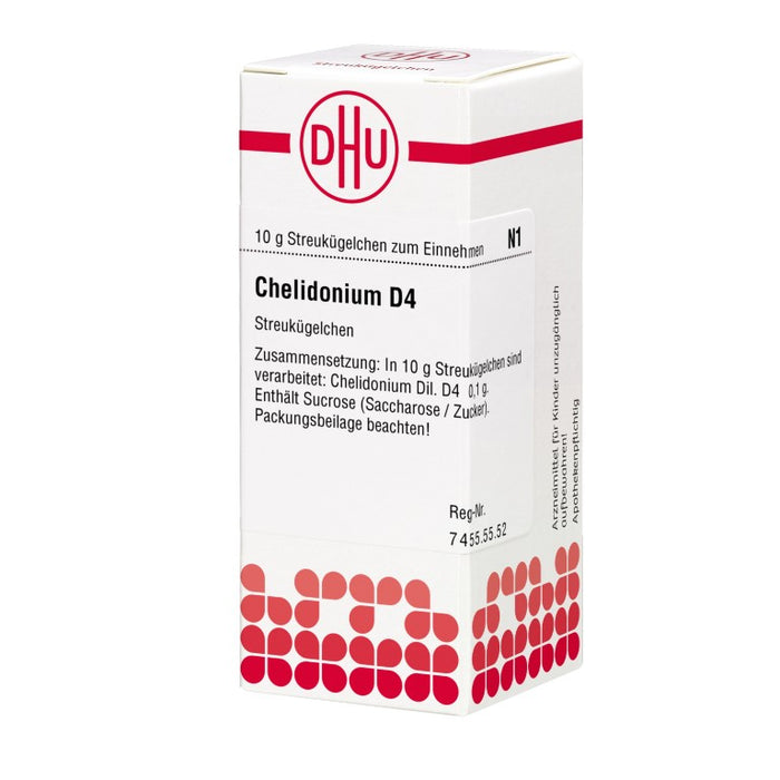 DHU Chelidonium D4 Streukügelchen, 10 g Globules