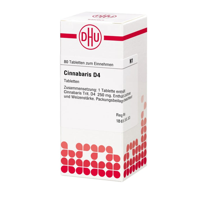 DHU Cinnabaris D4 Tabletten, 80 pcs. Tablets