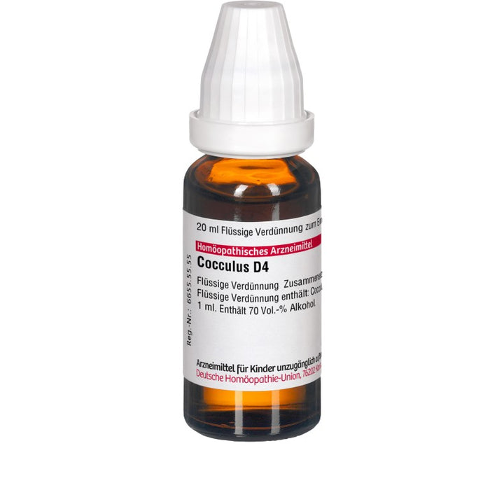 Cocculus D4 DHU Dilution, 20 ml Lösung